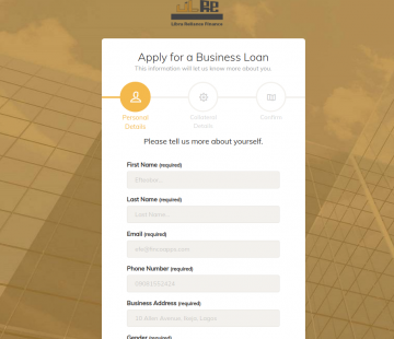 Libra Reliance Online Loan Application